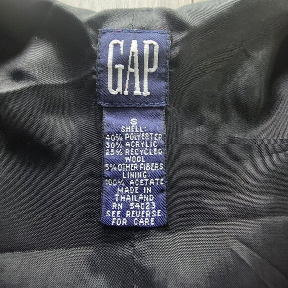 Vintage Gap Plaid Patchwork Vest Womens S Wool Blend Button-Up - Picture 6 of 16